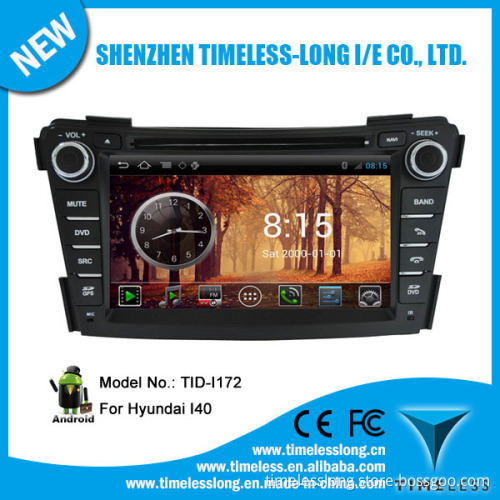 Android System 2 DIN Car DVD for Hyundai I40 2012 with GPS iPod DVR Digital TV Bt Radio 3G/WiFi (TID-I172)